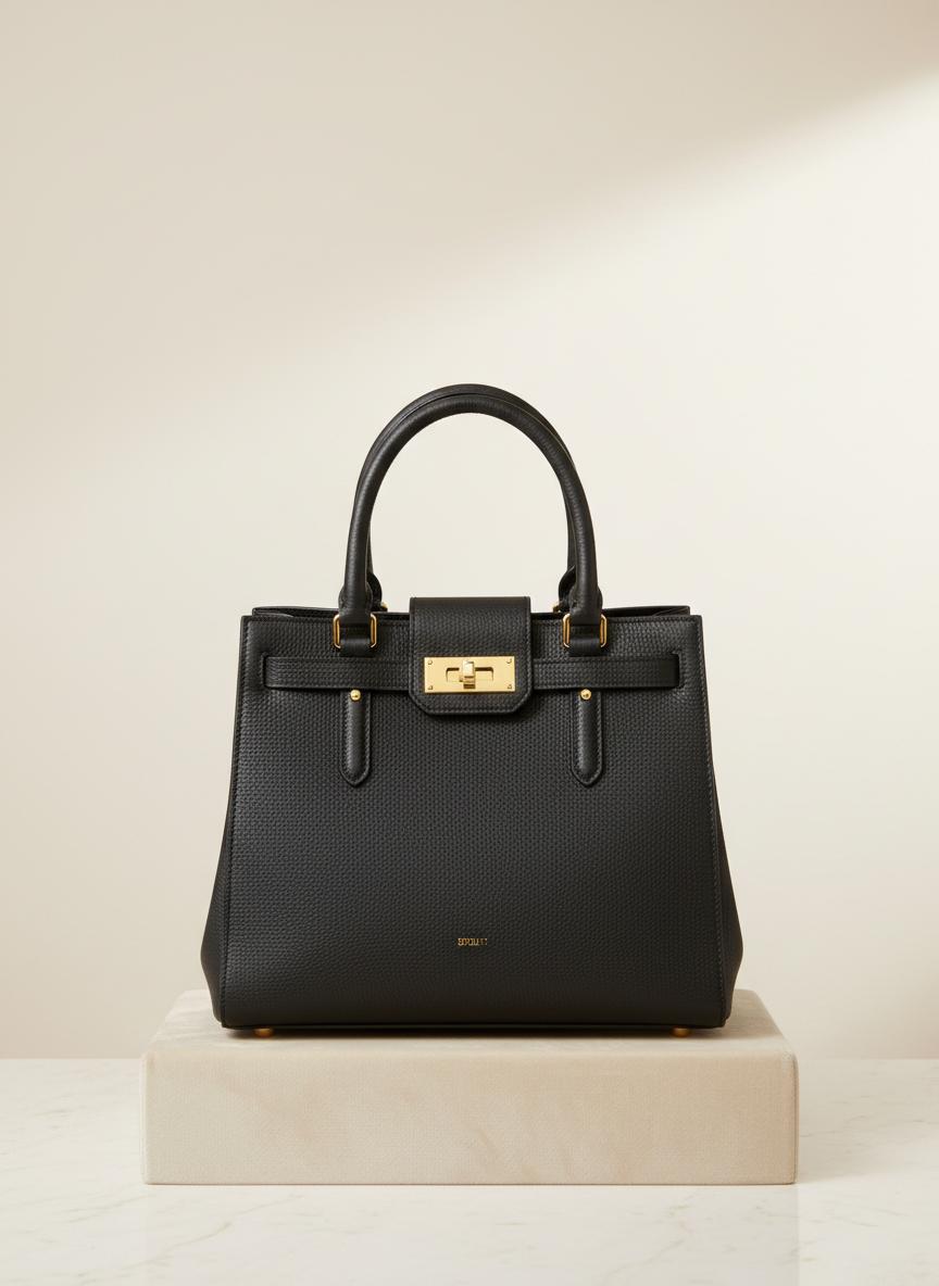 Tas Tote Elegance Black Premium
